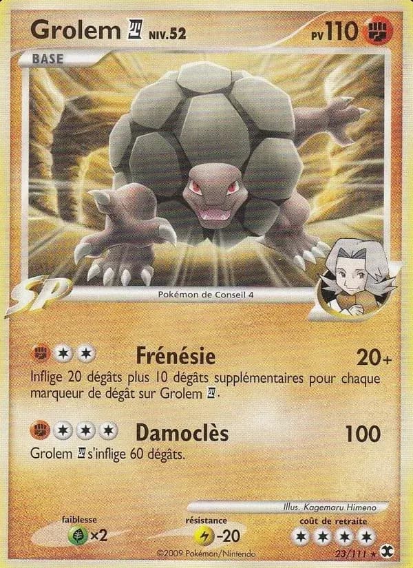 Grolem Niv. 52 — Rivaux Émergeants 23 French Pokémon card