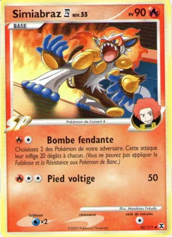 Simiabraz Niv. 55 — Rivaux Émergeants 43 French Pokémon card