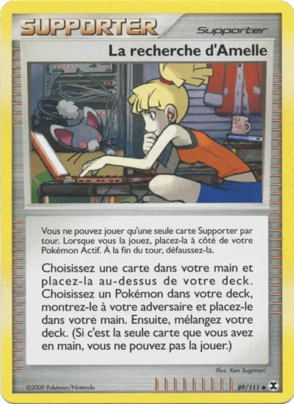 La recherche d'Amelle — Rivaux Émergeants 89 French Pokémon card