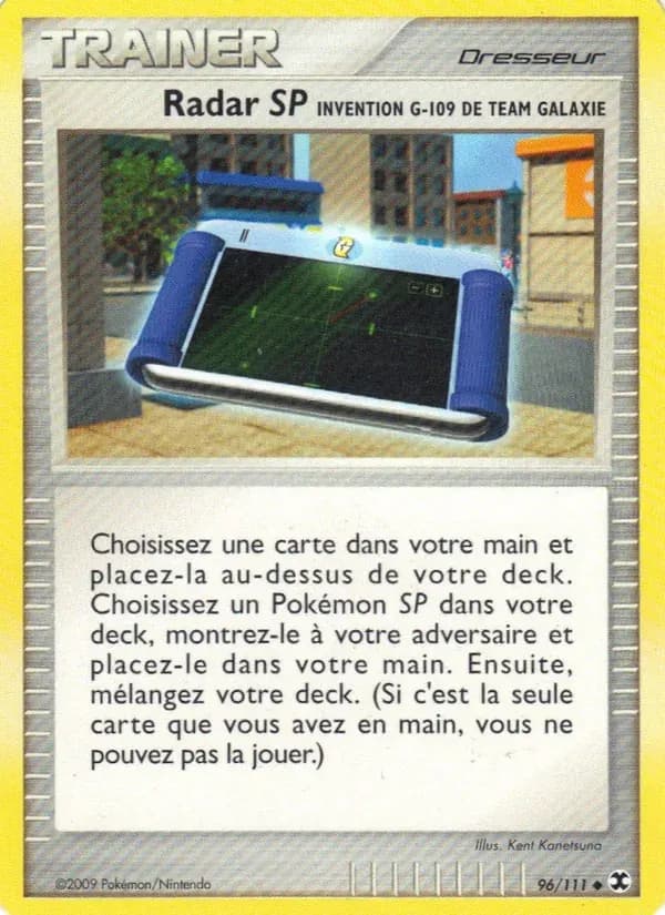 Radar SP Invention G-109 de Team Galaxie — Rivaux Émergeants 96 French Pokémon card