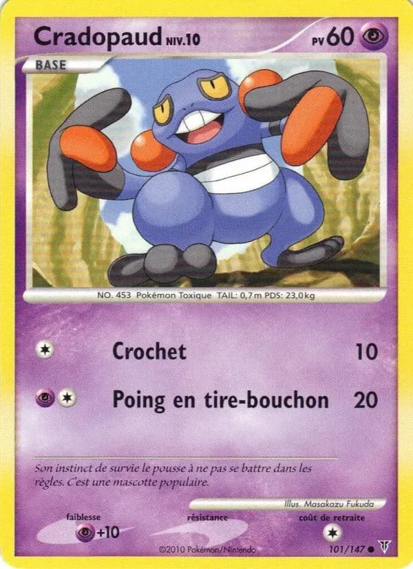 Cradopaud — Vainqueurs Suprêmes 101 French Pokémon card