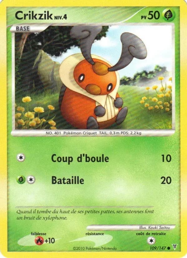 Crikzik — Vainqueurs Suprêmes 109 French Pokémon card