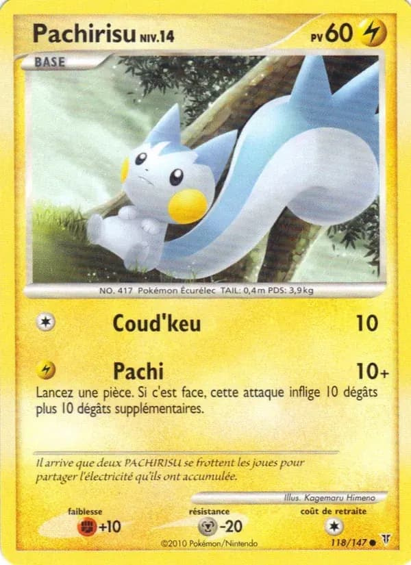Pachirisu — Vainqueurs Suprêmes 118 French Pokémon card