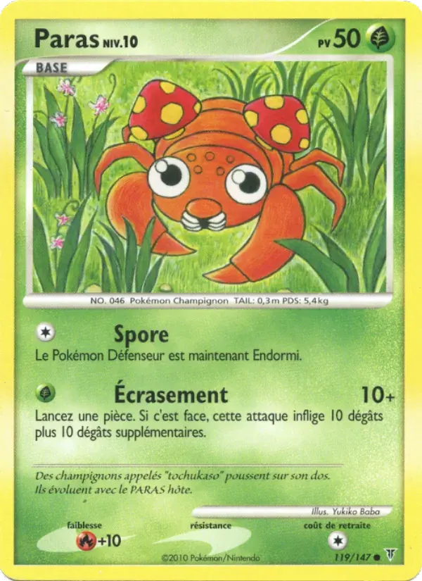 Paras — Vainqueurs Suprêmes 119 French Pokémon card