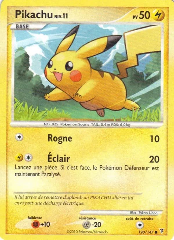 Pikachu — Vainqueurs Suprêmes 120 French Pokémon card