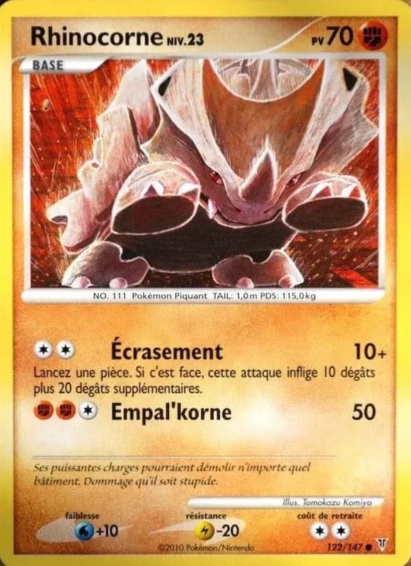 Rhinocorne — Vainqueurs Suprêmes 122 French Pokémon card