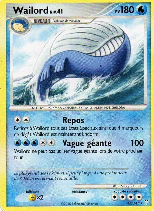 Wailord — Vainqueurs Suprêmes 47 French Pokémon card