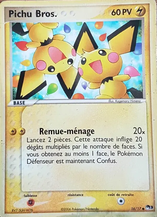 Pichu Bros. — POP Série 3 16 French Pokémon card