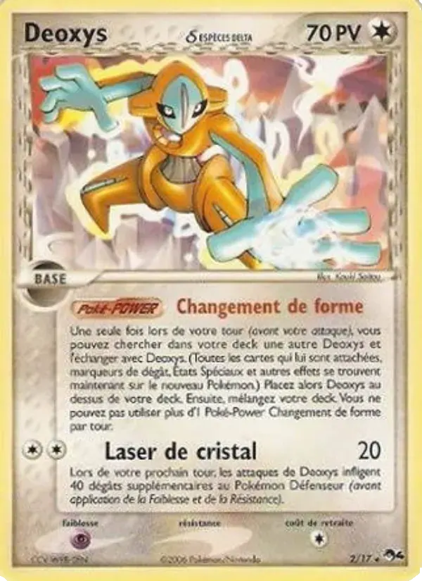 Deoxys δ — POP Série 4 2 French Pokémon card