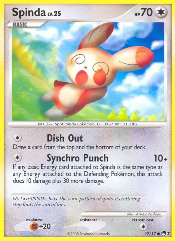 Spinda — POP Série 7 17 French Pokémon card