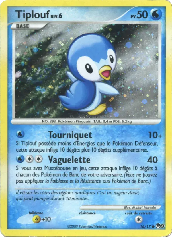 Tiplouf — POP Série 9 16 French Pokémon card