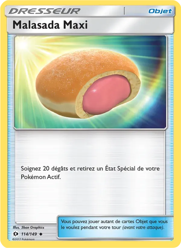 Malasada Maxi — Soleil et Lune 114 French Pokémon card