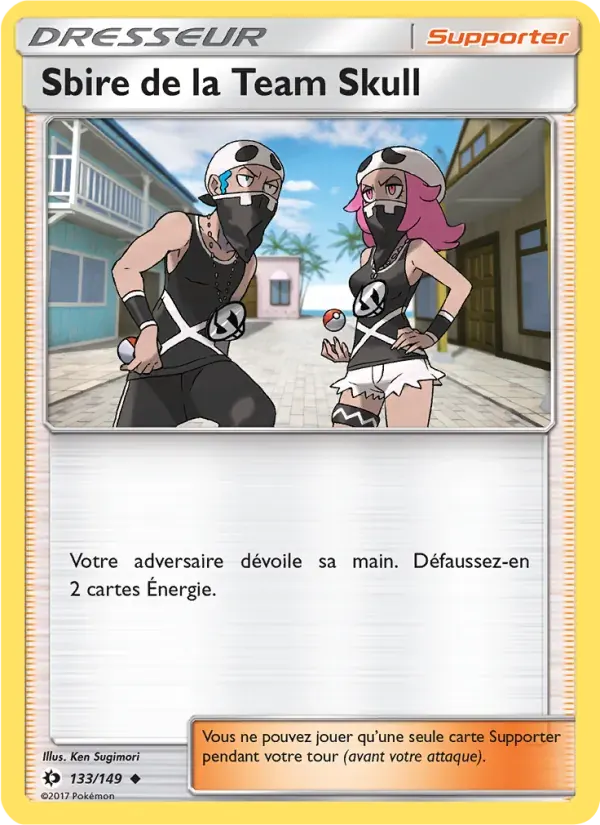 Sbire de la Team Skull — Soleil et Lune 133 French Pokémon card