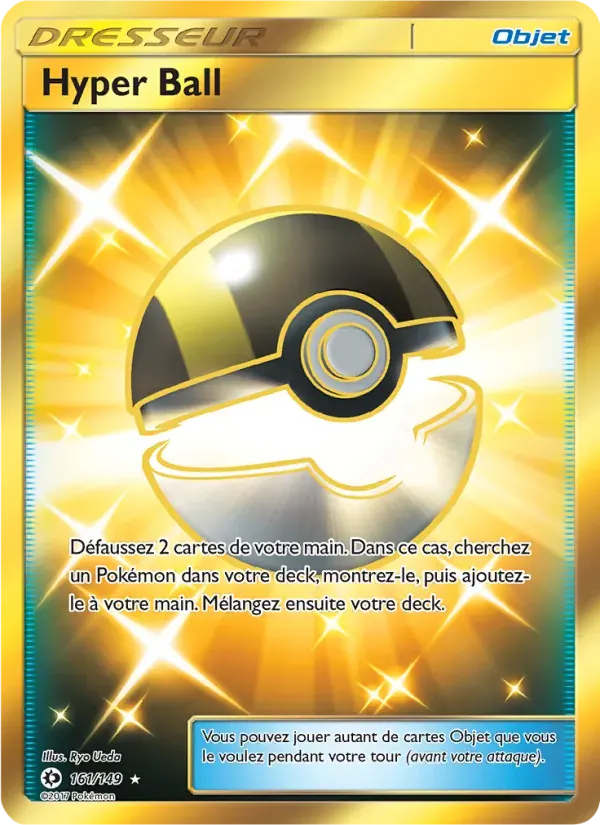Hyper Ball — Soleil et Lune 161 French Pokémon card