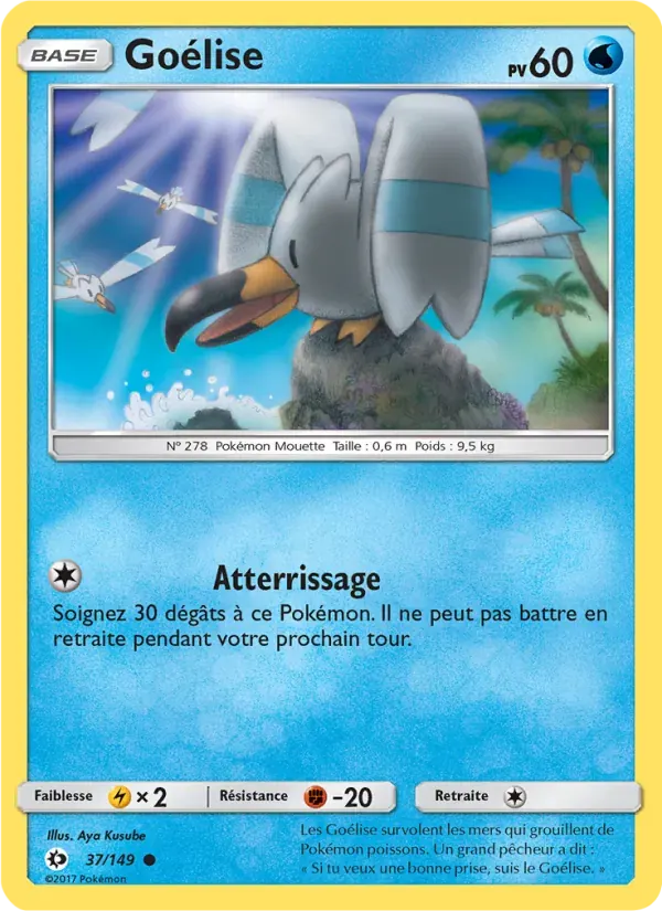 Goélise — Soleil et Lune 37 French Pokémon card