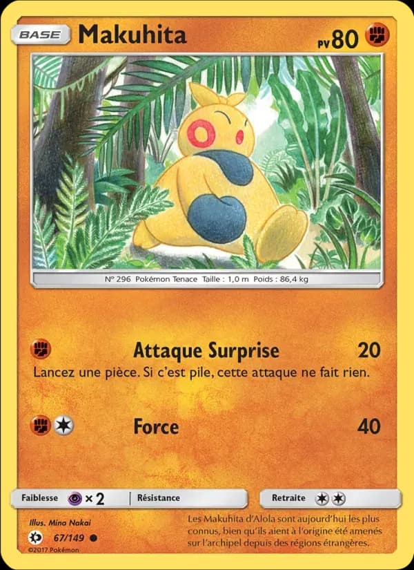 Makuhita — Soleil et Lune 67 French Pokémon card