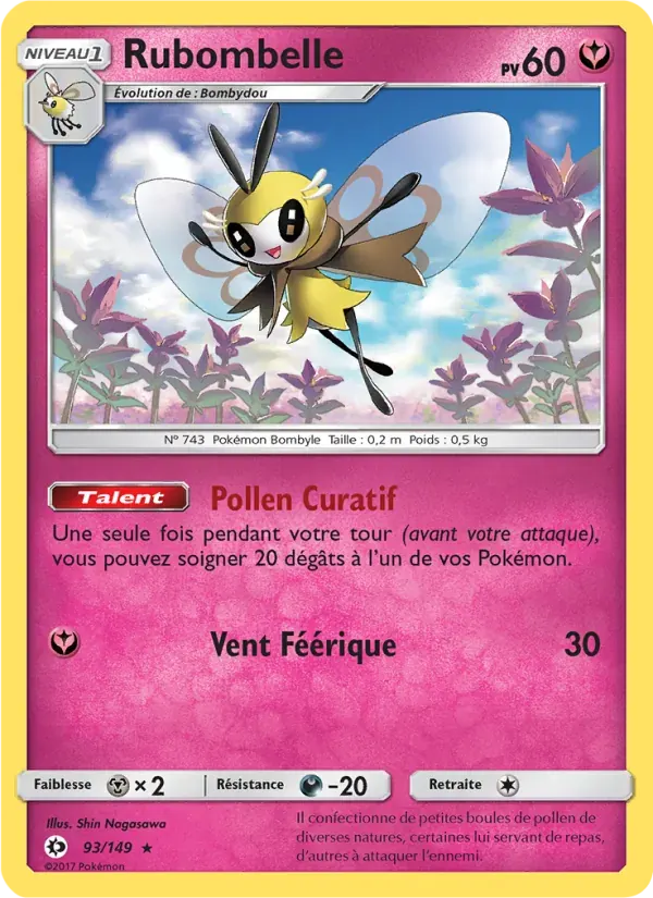 Rubombelle — Soleil et Lune 93 French Pokémon card