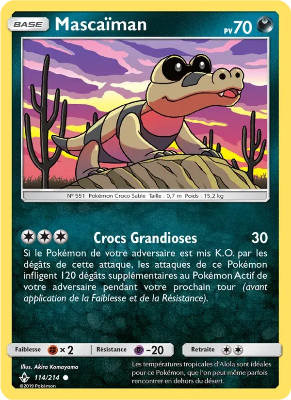 Mascaïman — Alliance Infaillible 114 French Pokémon card