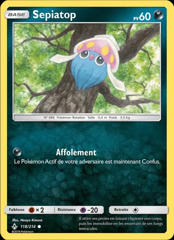 Sepiatop — Alliance Infaillible 118 French Pokémon card