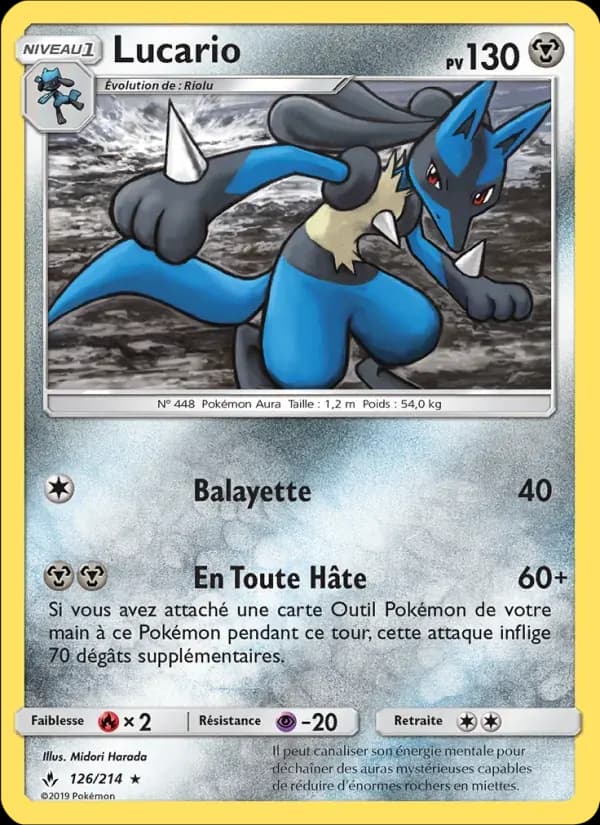 Lucario — Alliance Infaillible 126 French Pokémon card