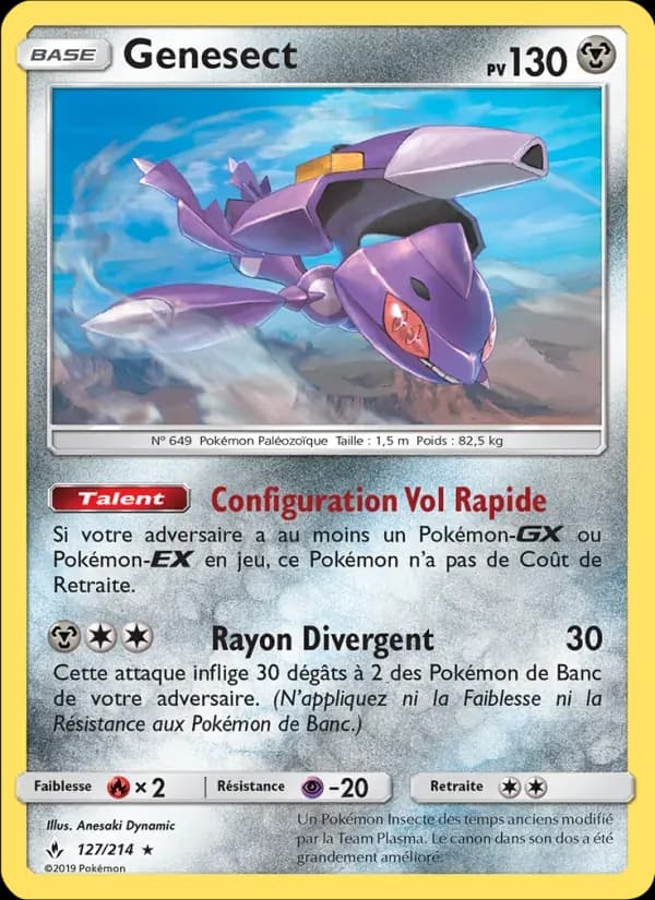 Genesect — Alliance Infaillible 127 French Pokémon card