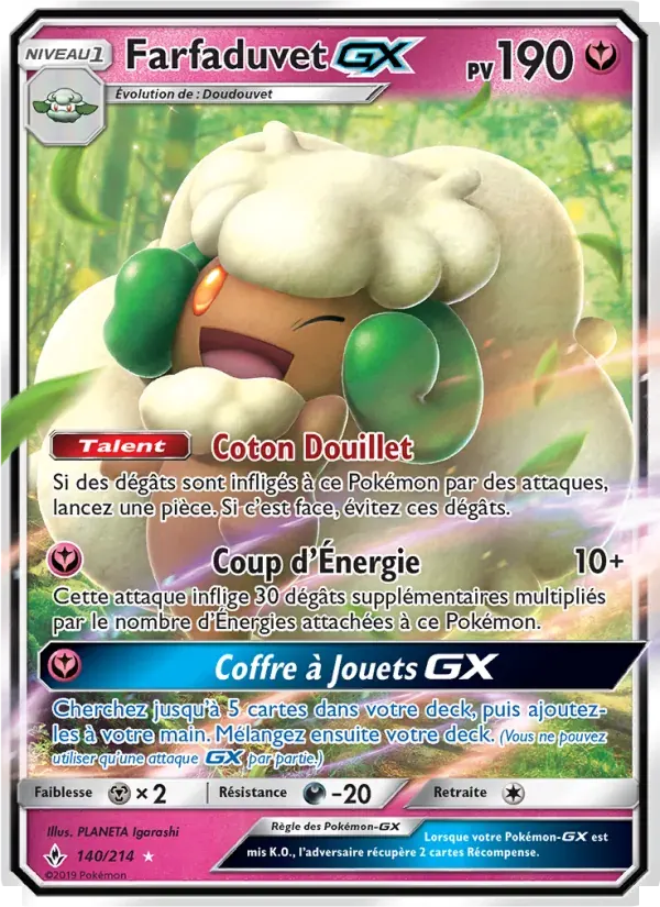 Farfaduvet GX — Alliance Infaillible 140 French Pokémon card