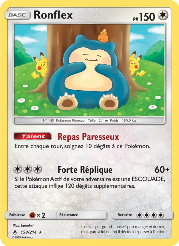 Ronflex — Alliance Infaillible 158 French Pokémon card