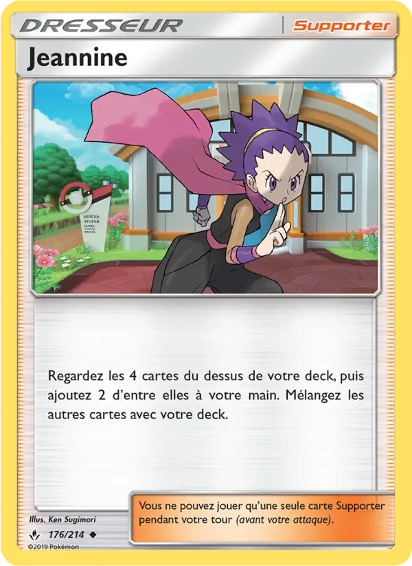Jeannine — Alliance Infaillible 176 French Pokémon card