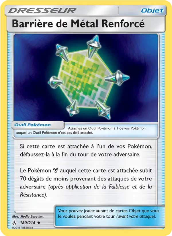 Barrière de Métal Renforcé — Alliance Infaillible 180 French Pokémon card