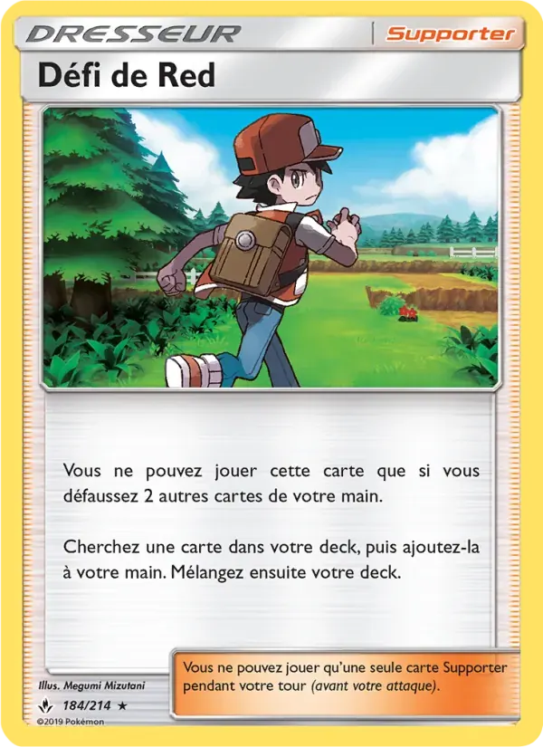 Défi de Red — Alliance Infaillible 184 French Pokémon card