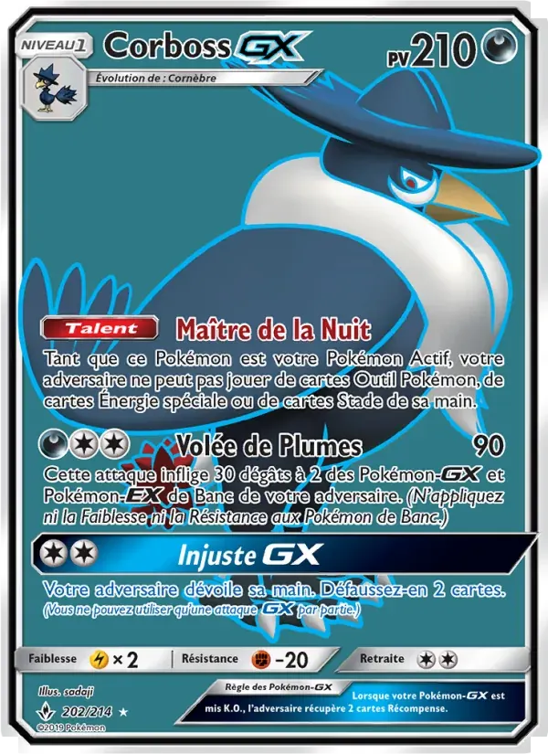 Corboss GX — Alliance Infaillible 202 French Pokémon card
