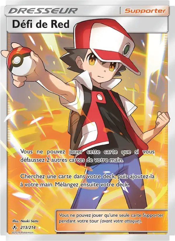 Défi de Red — Alliance Infaillible 213 French Pokémon card