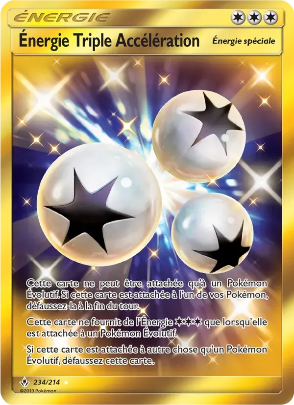 Énergie Triple Accélération — Alliance Infaillible 234 French Pokémon card