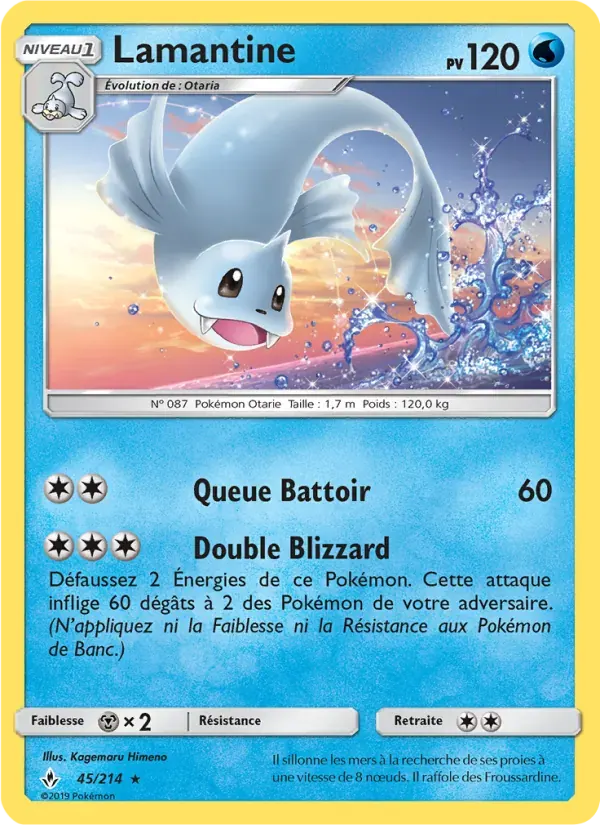 Lamantine — Alliance Infaillible 45 French Pokémon card
