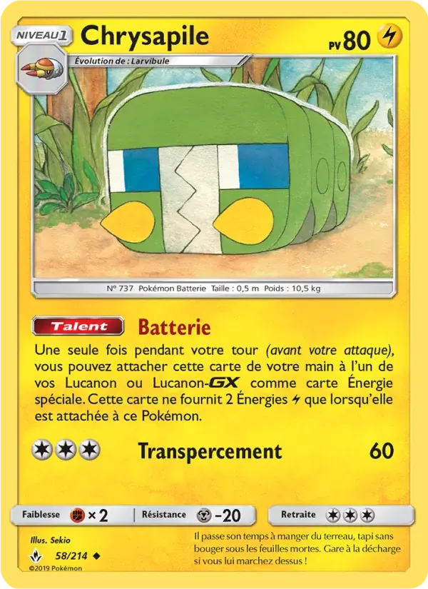 Chrysapile — Alliance Infaillible 58 French Pokémon card
