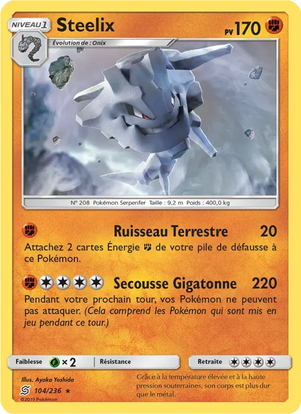 Steelix — Harmonie des Esprits 104 French Pokémon card