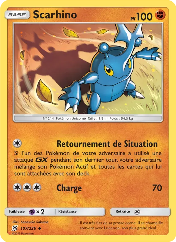 Scarhino — Harmonie des Esprits 107 French Pokémon card