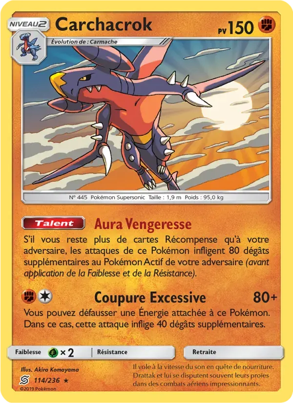 Carchacrok — Harmonie des Esprits 114 French Pokémon card