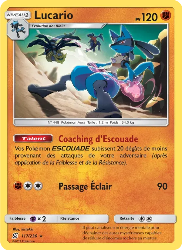 Lucario — Harmonie des Esprits 117 French Pokémon card
