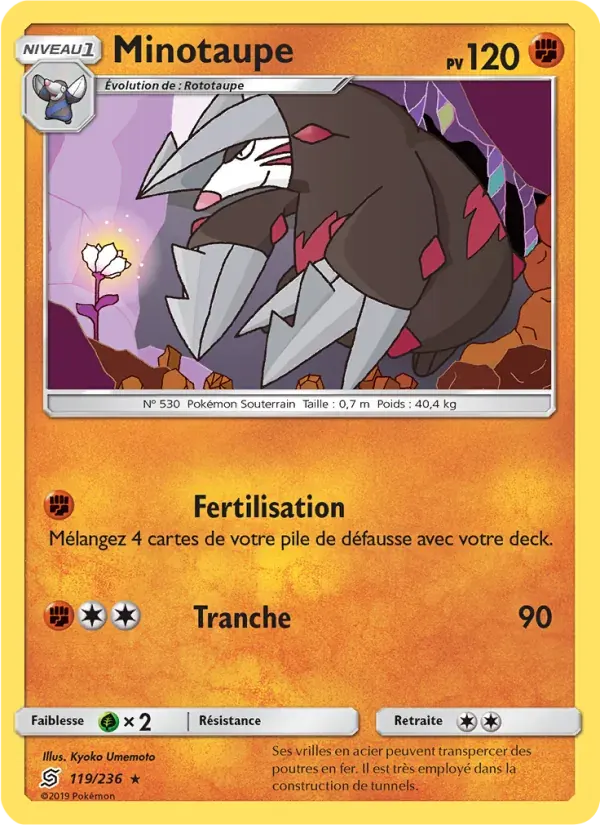 Minotaupe — Harmonie des Esprits 119 French Pokémon card