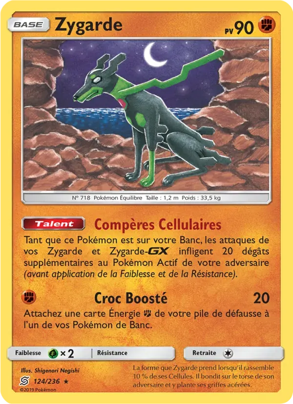 Zygarde — Harmonie des Esprits 124 French Pokémon card