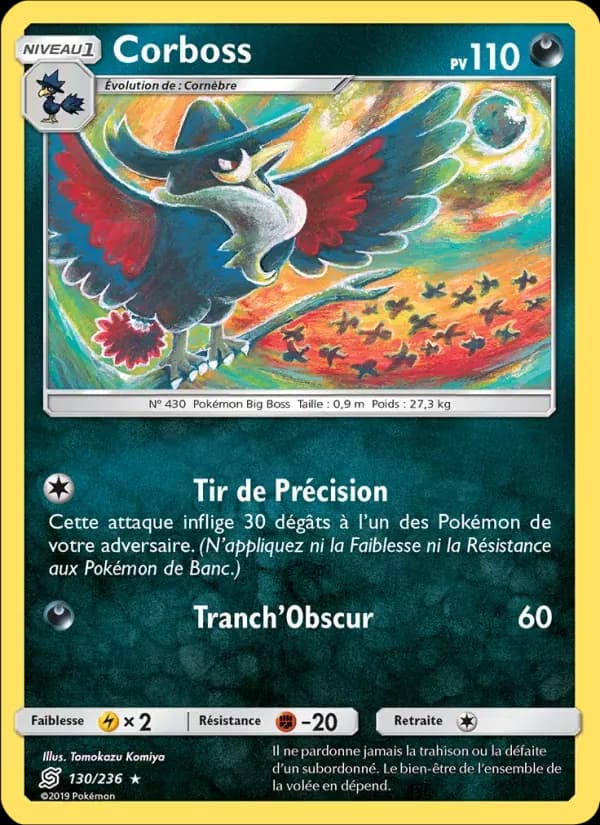 Corboss — Harmonie des Esprits 130 French Pokémon card