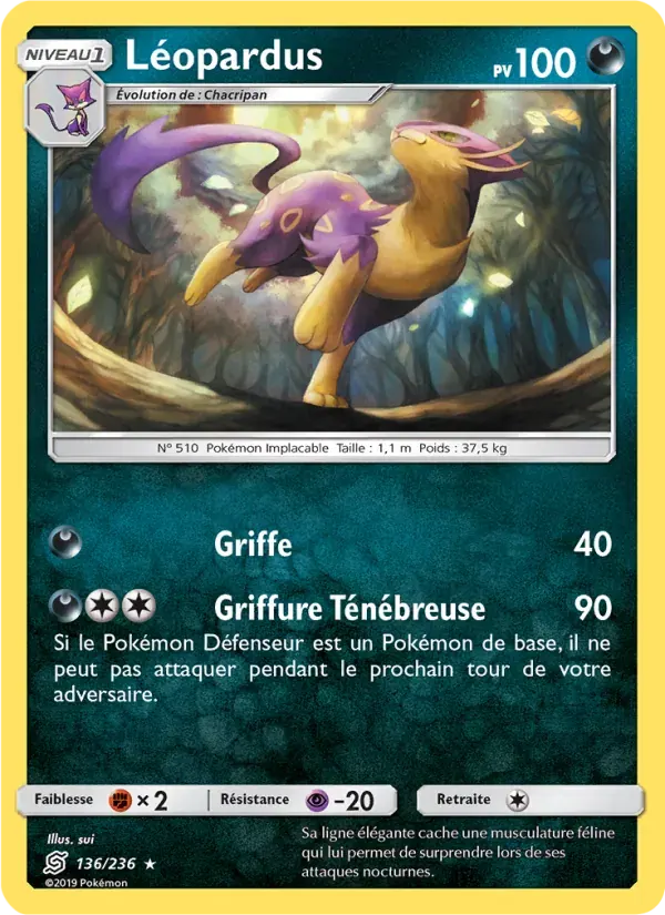 Léopardus — Harmonie des Esprits 136 French Pokémon card