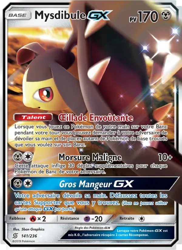 Mysdibule GX — Harmonie des Esprits 141 French Pokémon card