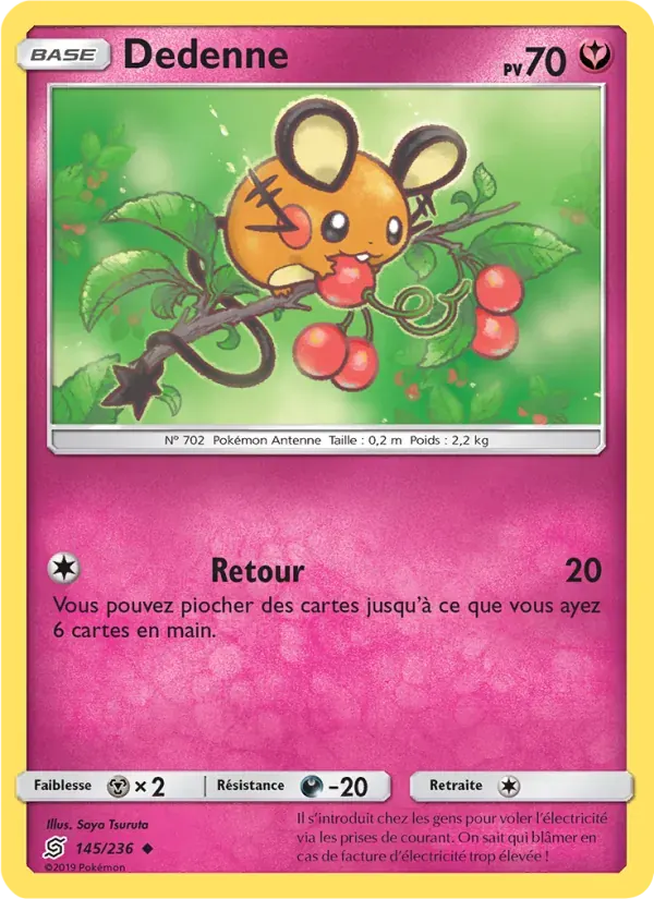 Dedenne — Harmonie des Esprits 145 French Pokémon card