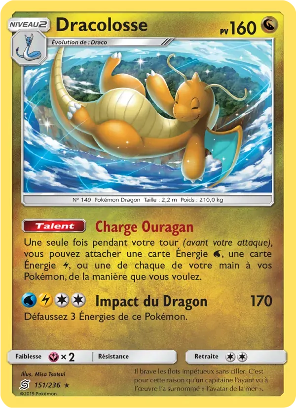 Dracolosse — Harmonie des Esprits 151 French Pokémon card