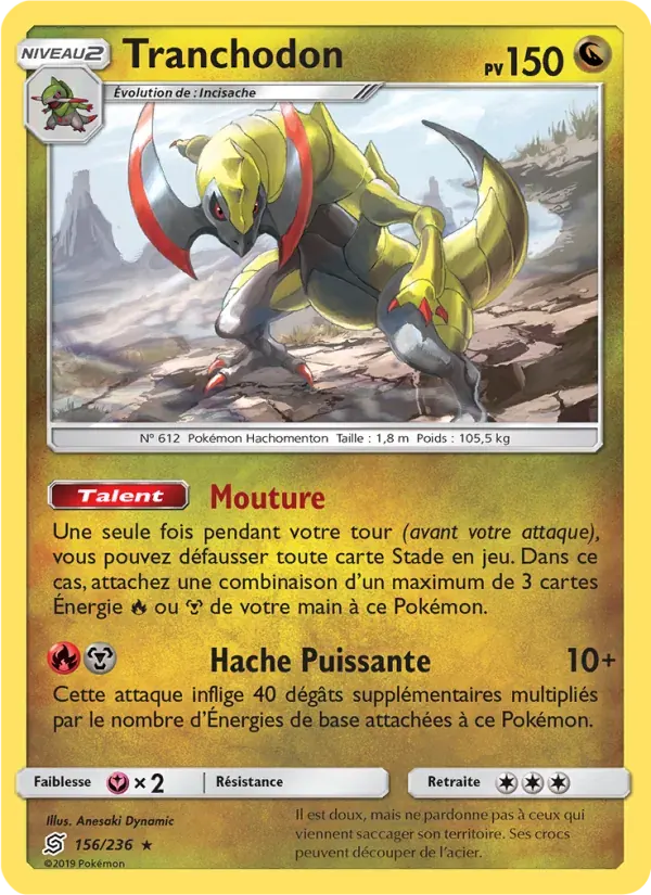 Tranchodon — Harmonie des Esprits 156 French Pokémon card