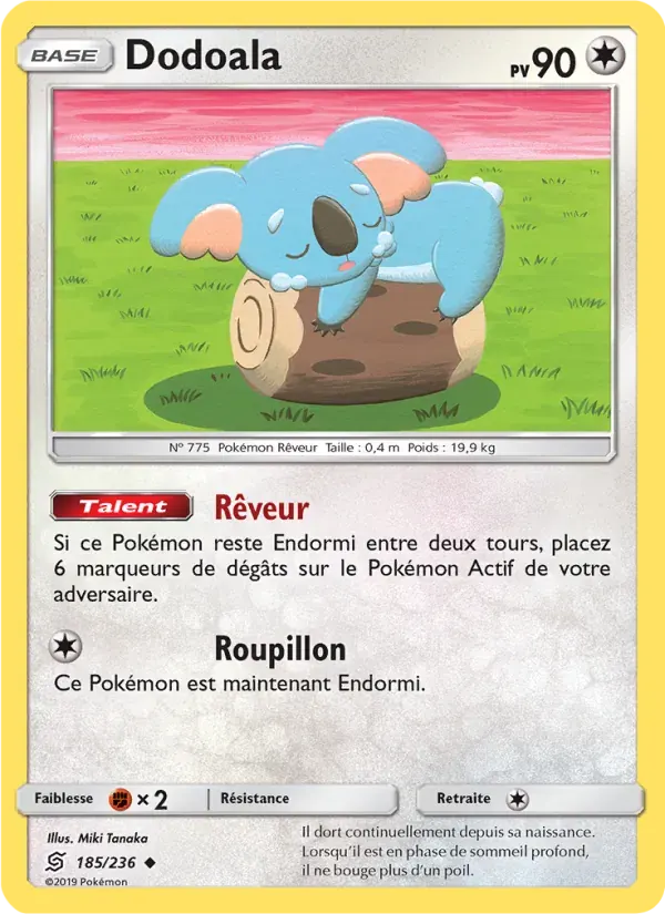 Dodoala — Harmonie des Esprits 185 French Pokémon card