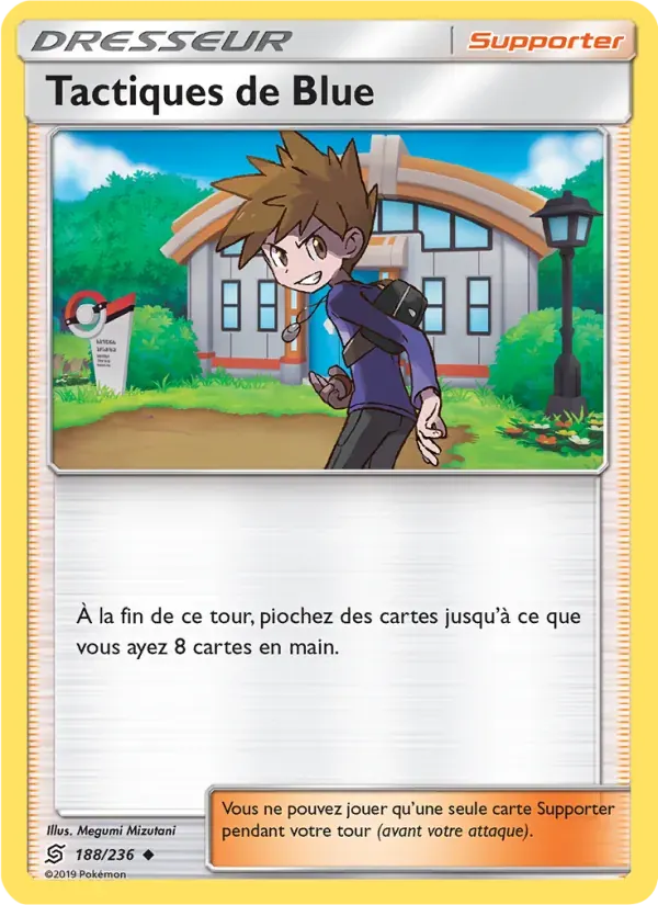 Tactiques de Blue — Harmonie des Esprits 188 French Pokémon card