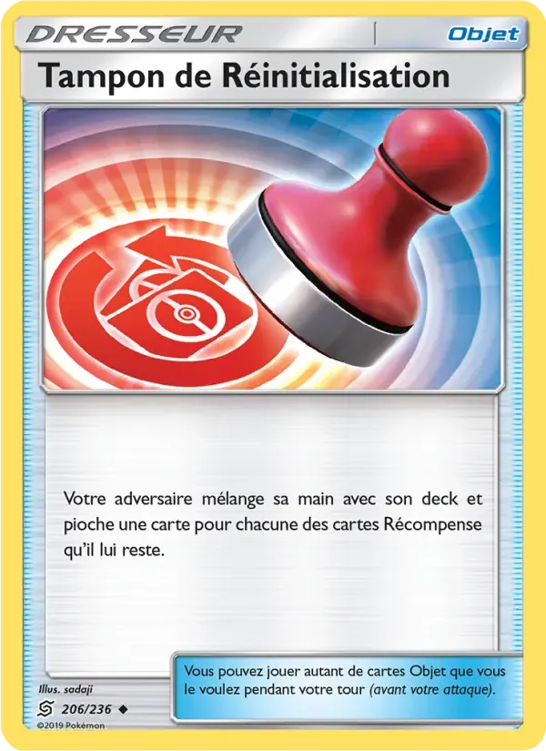 Tampon de Réinitialisation — Harmonie des Esprits 206 French Pokémon card